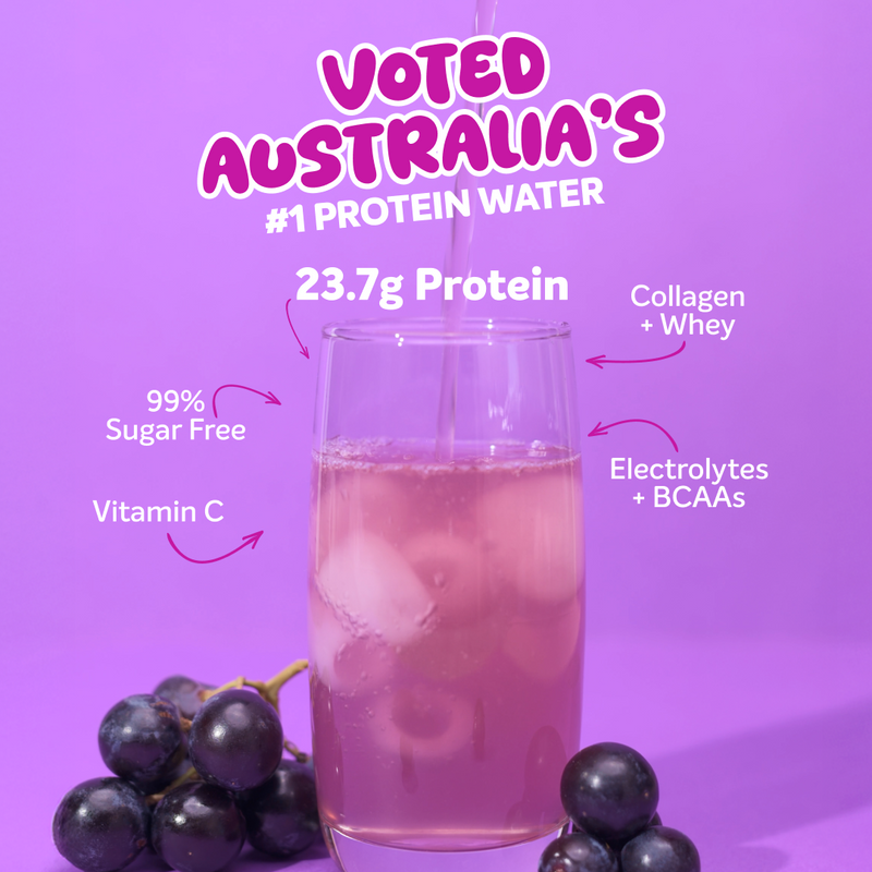 PROTEIN WATER - Grape - 25 serves 750g-Protein Waters-MNSUPPS0323-9359054001190-2-Muscle Nation