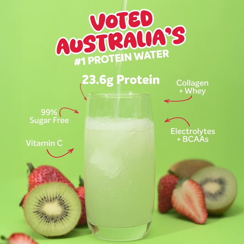 PROTEIN WATER - Kiwi Strawberry - 25 serves 750g-Protein Waters-MNSUPPS0255-9359054001244-2-Muscle Nation