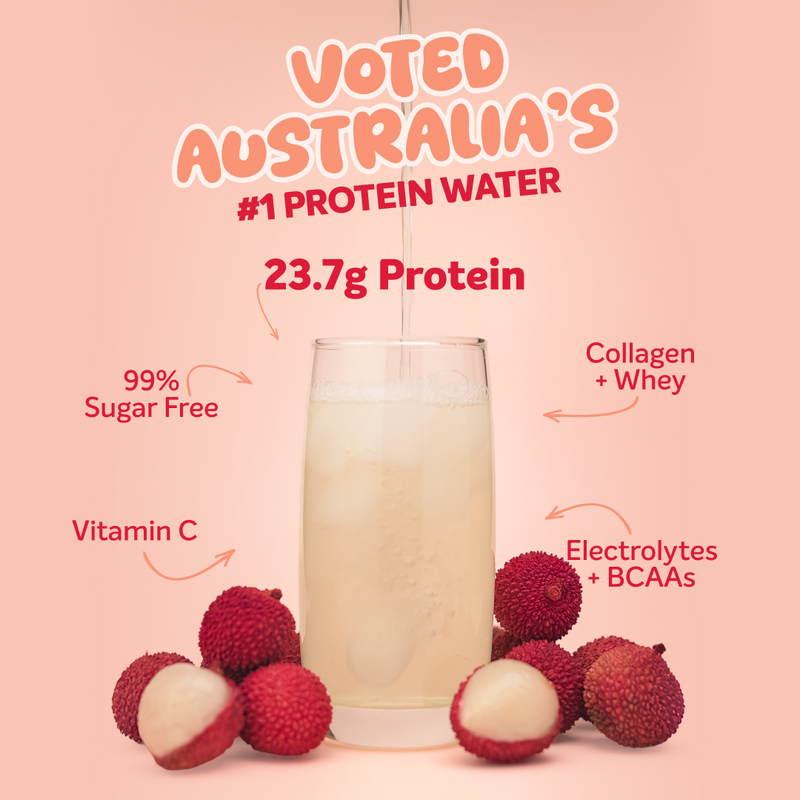 PROTEIN WATER - Lychee - 25 serves 750g-Protein Waters-MNSUPPS0369-9359054002104-2-Muscle Nation