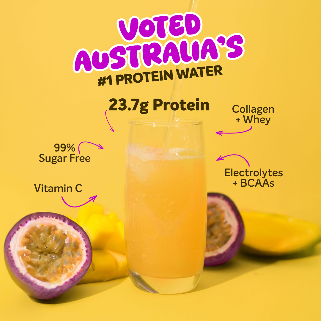 PROTEIN WATER - Mango Passionfruit - 25 serves - 750g-Protein Waters-MNSUPPS0211-9359054001213-2-Muscle Nation
