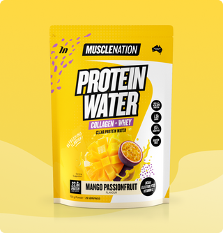 PROTEIN WATER - Mango Passionfruit - 25 serves - 750g-Protein Waters-MNSUPPS0211-9359054001213-1-Muscle Nation