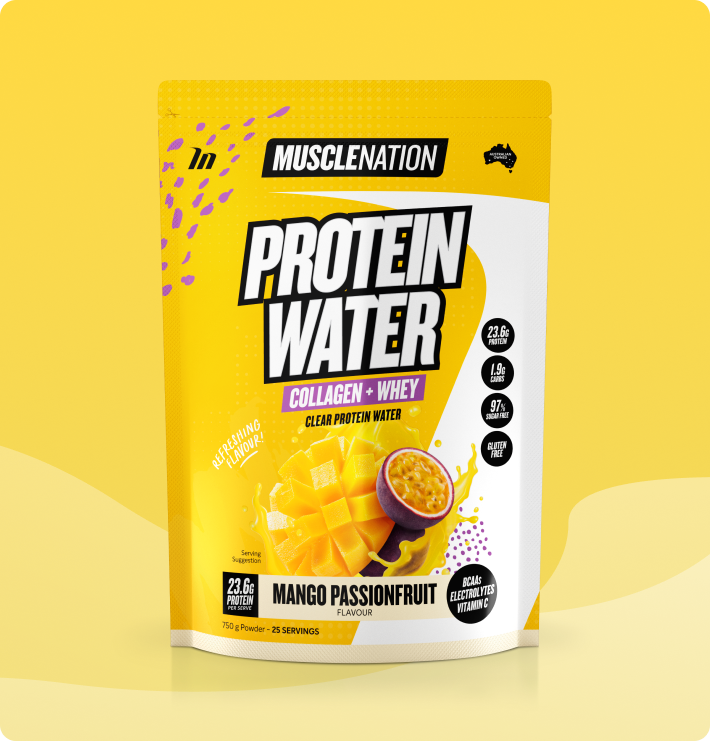 PROTEIN WATER - Mango Passionfruit - 25 serves - 750g-Protein Waters-MNSUPPS0211-9359054001213-1-Muscle Nation