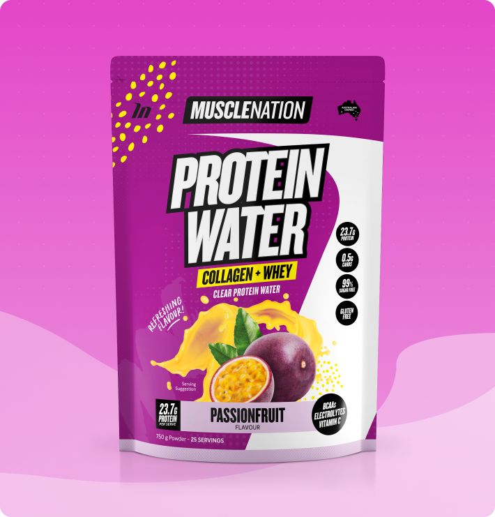 PROTEIN WATER - Passionfruit - 25 serves 750g-Protein Waters-MNSUPPS0370-9359054002098-1-Muscle Nation