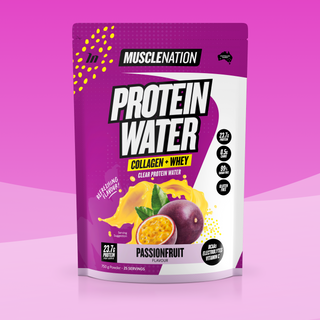PROTEIN WATER - Passionfruit - 25 serves 750g-Protein Waters-MNSUPPS0370-9359054002098-1-Muscle Nation