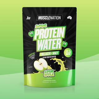PROTEIN WATER - Sour Apple - 25 serves-Protein Waters-MNSUPPS0381-9359054002807-1-Muscle Nation