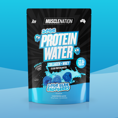 PROTEIN WATER - Sour Blue Raspberry - 25 serves