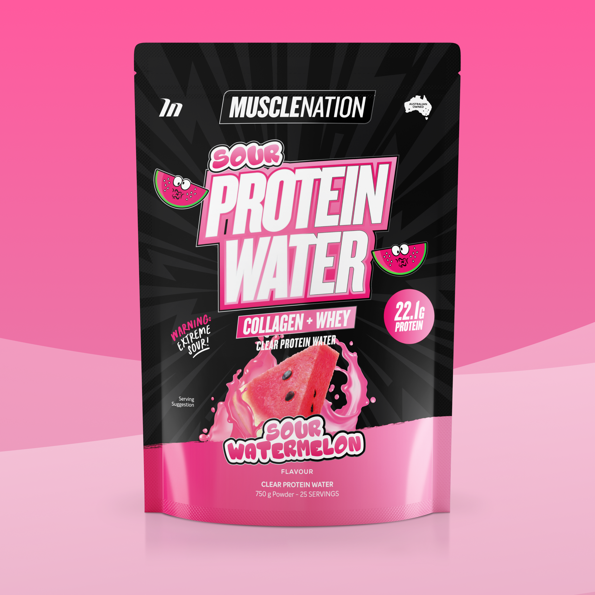 PROTEIN WATER - Sour Watermelon - 25 serves PROTEIN WATER - Sour Watermelon - 25 serves