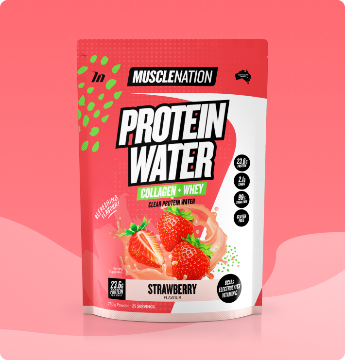 PROTEIN WATER - Strawberry - 25 serves 750g-Protein Waters-MNSUPPS0301-764460254600-1-Muscle Nation