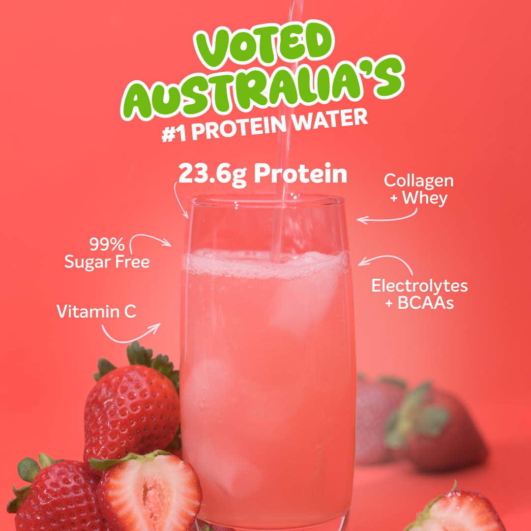 PROTEIN WATER - Strawberry - 25 serves 750g-Protein Waters-MNSUPPS0301-764460254600-2-Muscle Nation