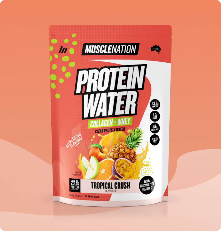 PROTEIN WATER - Tropical Crush - 25 serves 750g-Protein Waters-MNSUPPS0239-9359054001206-1-Muscle Nation