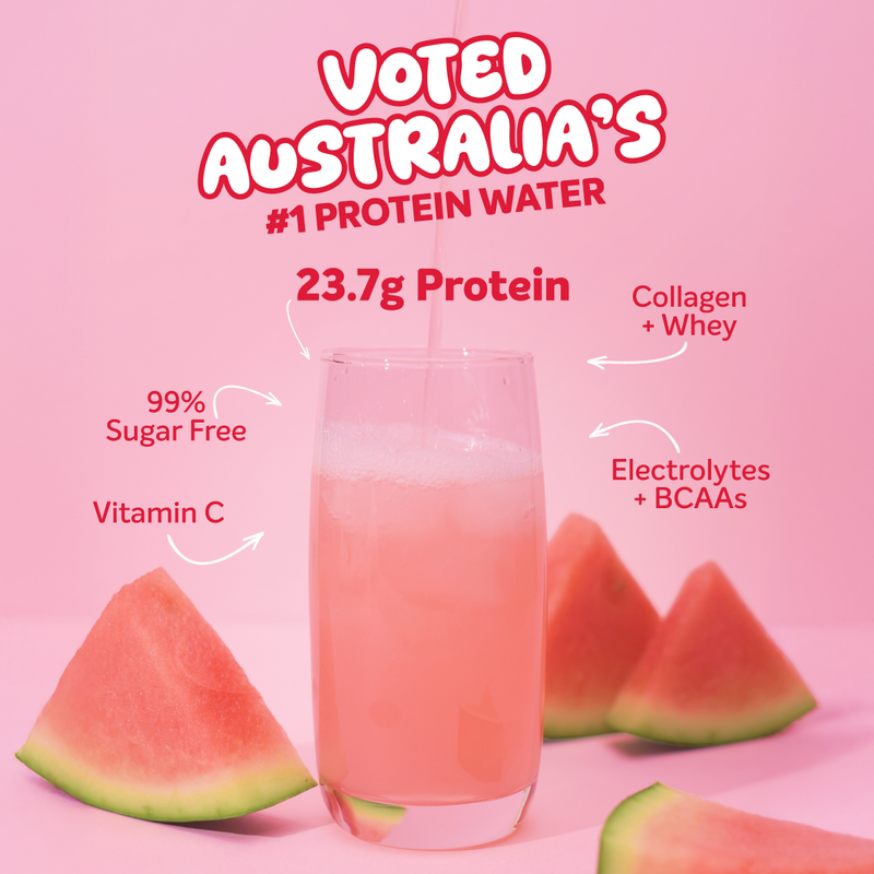 PROTEIN WATER - Watermelon - 25 serves 750g-Protein Waters-MNSUPPS0329-9359054001275-2-Muscle Nation
