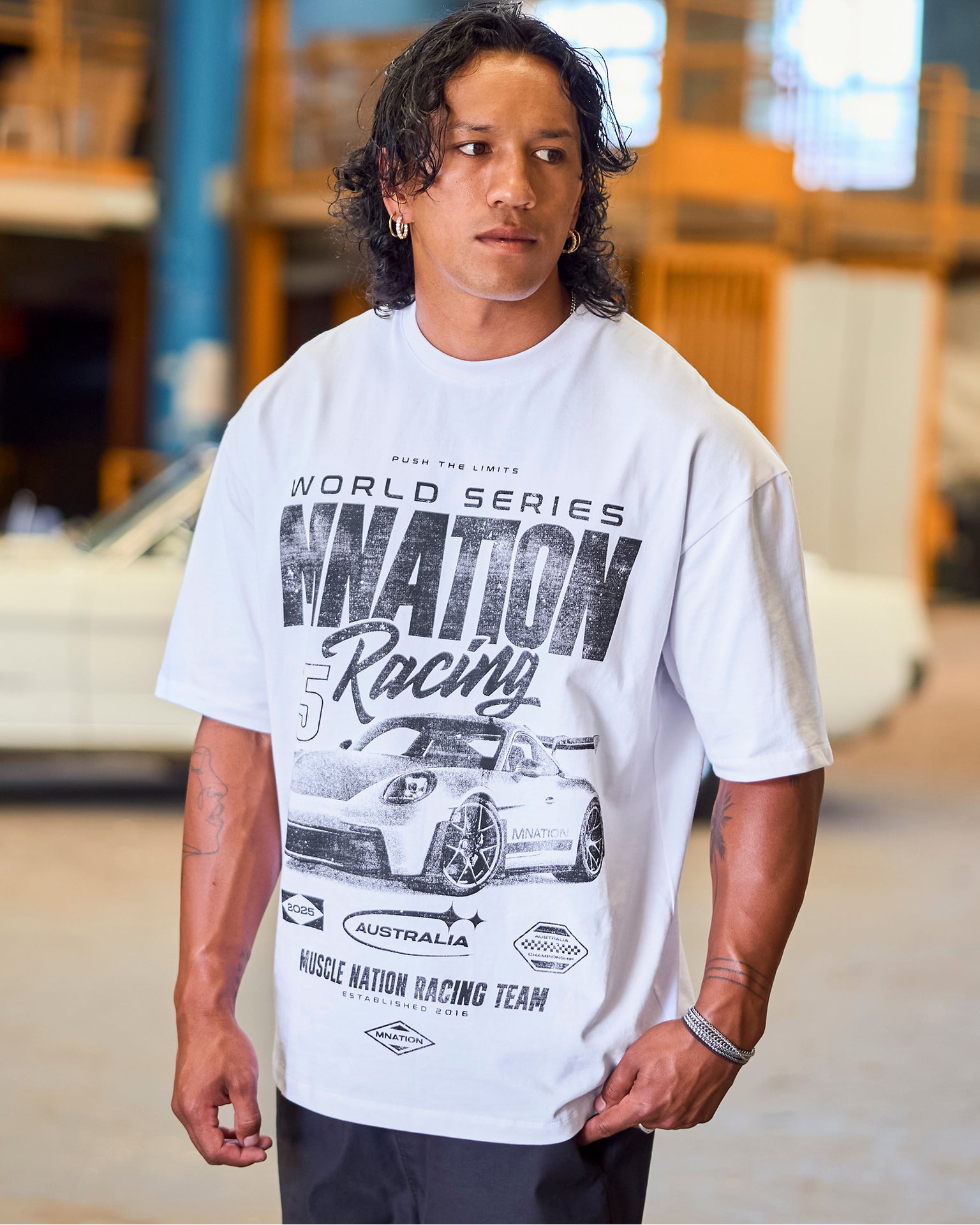 Push The Limits Oversized Tee - White-T-Shirts-XXS-1125187WHT-XXS-MNAPPRL47039-1-Muscle Nation