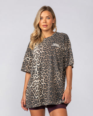 Reputation Oversized Vintage Tee - Washed True Leopard Print-T-Shirts-XXS-022540WTLPDP-XXS-MNAPPRL43859-2-Muscle Nation