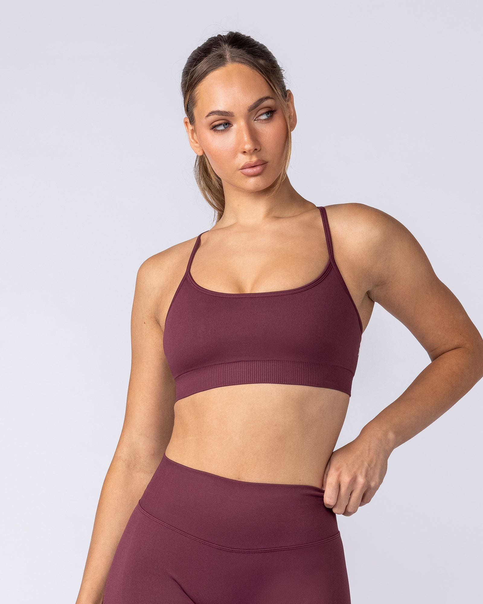 Revealed T-Back Seamless Bra - Wine
