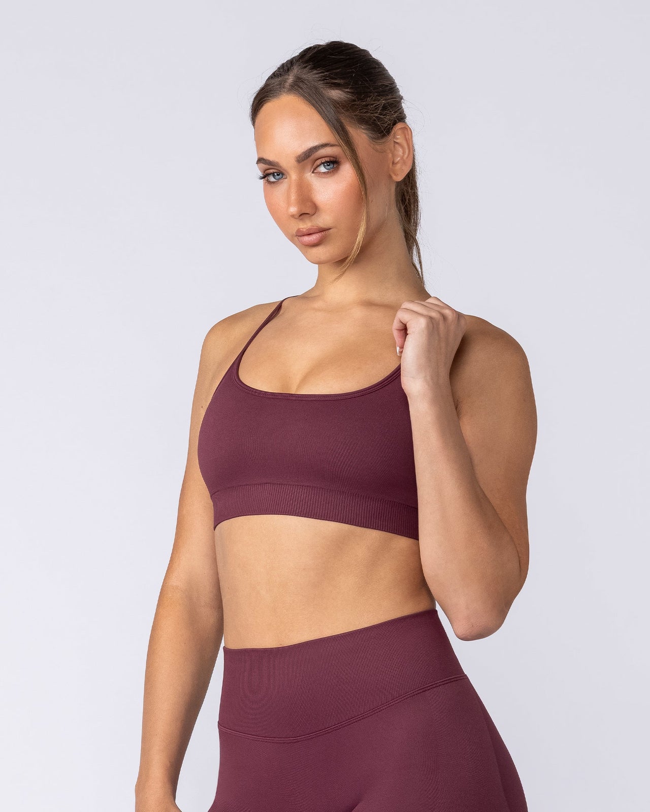 Revealed T-Back Seamless Bra - Wine