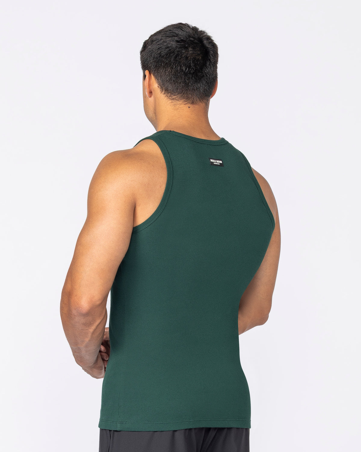 Rib Fitted Training Tank - Sporting Green