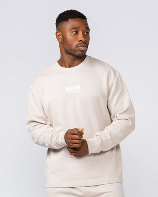 Rib Long Sleeve Tee - Cream-Long Sleeve T-Shirts-XS-032516CREAM-XS-MNAPPRL41301-1-Muscle Nation