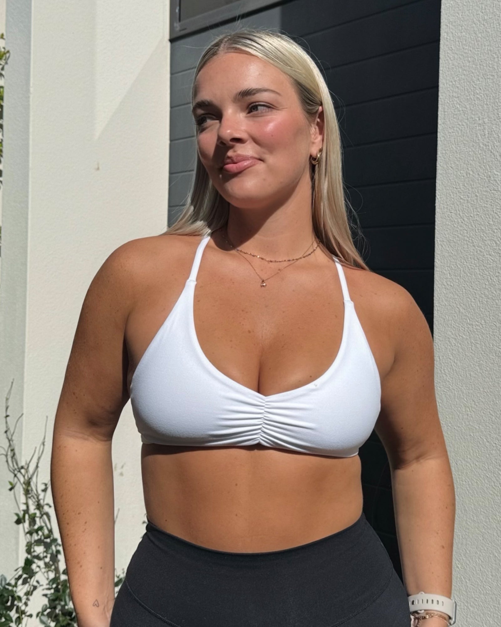 Honey Bralette - White-Bralettes-XXS-062502WHT-XXS-MNAPPRL42964-1-Muscle Nation