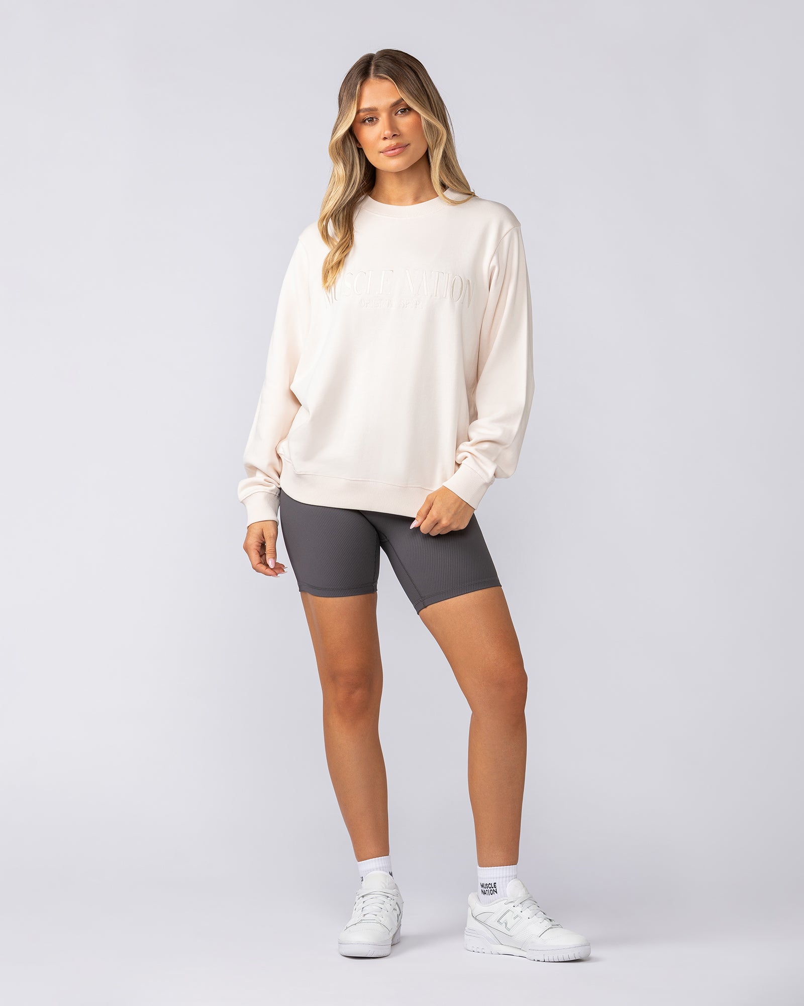 Scholar Relaxed Pullover - Travertine-Tops-XXS-052514TRAV-XXS-MNAPPRL42691-7-Muscle Nation