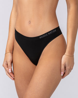 Seamless G-String - 1Pack - Black-Accessories-XS-ACC022578BLK-XS-MNAPPRL43571-2-Muscle Nation