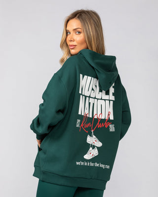 Sports Mode Oversized Hoodie - Evergreen-Jumpers & Hoodies-XXS-042542EVEGRN-XXS-MNAPPRL42296-2-Muscle Nation