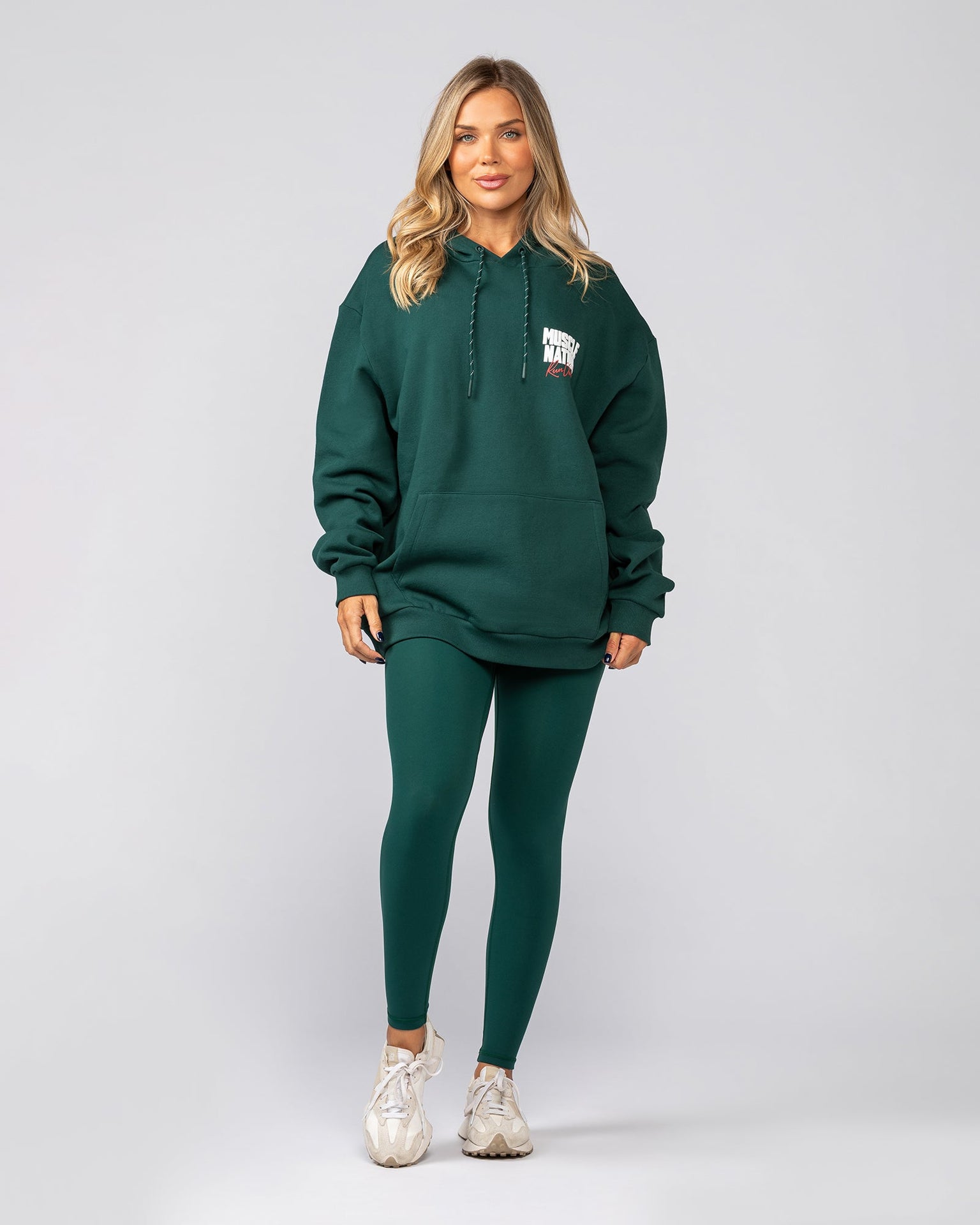Sports Mode Oversized Hoodie - Evergreen-Jumpers & Hoodies-XXS-042542EVEGRN-XXS-MNAPPRL42296-8-Muscle Nation