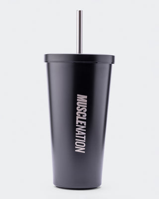 Stainless Steel Cup - Black-Accessories-ACC1125198BLK-MNAPPRL47950-1-Muscle Nation