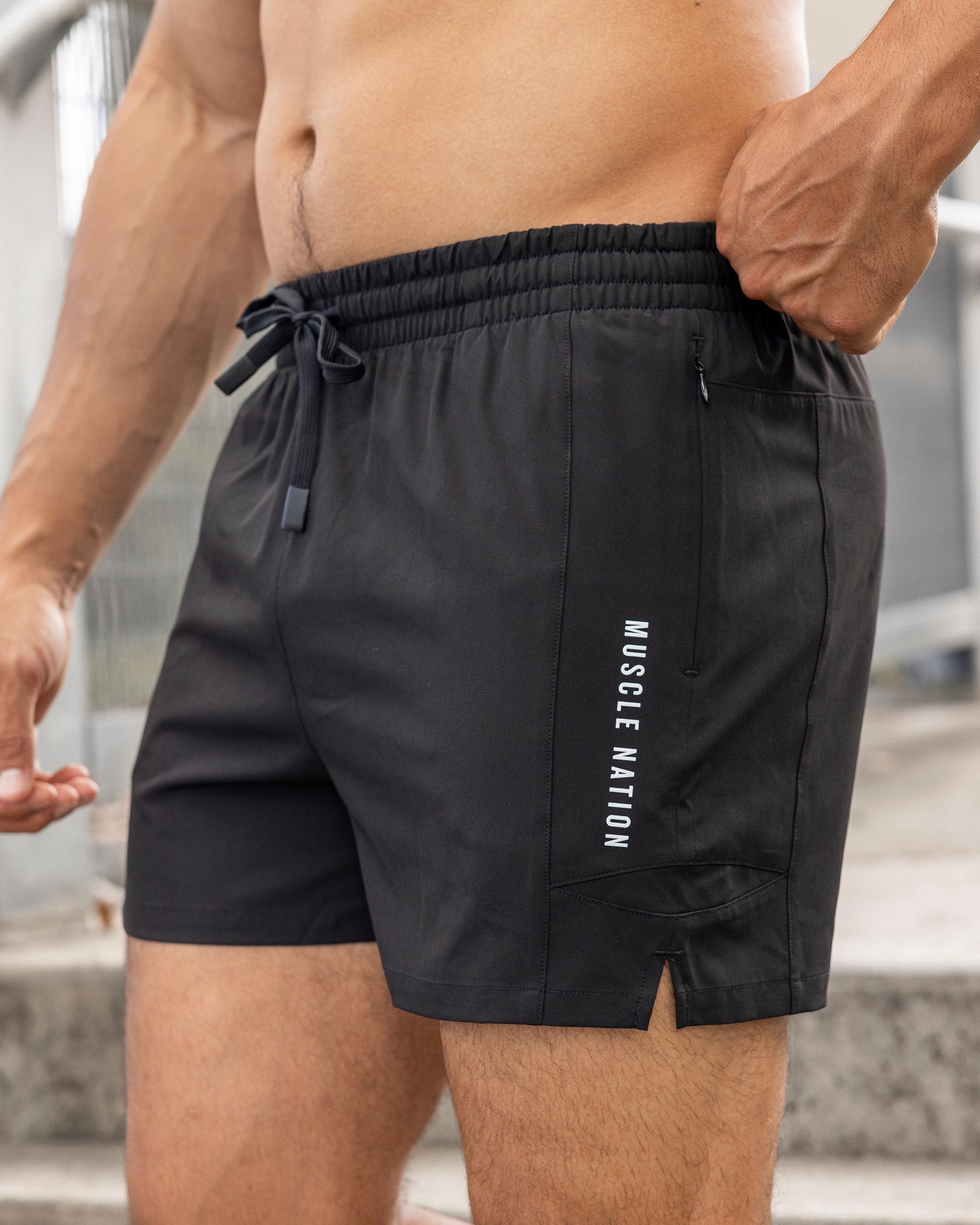 Streamline Training 3" Shorts - Black-Shorts-XS-072310BLK-XS-MNAPPRL48018-1-Muscle Nation