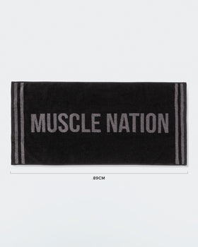Sweat Towel - Black / Tornado-Accessories-ACC1125194BLKTRNDO-MNAPPRL47956-1-Muscle Nation
