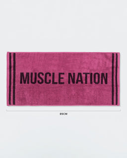Sweat Towel - Wild Rose / Cranberry-Accessories-ACC1125194WDRSCBRY-MNAPPRL47957-1-Muscle Nation