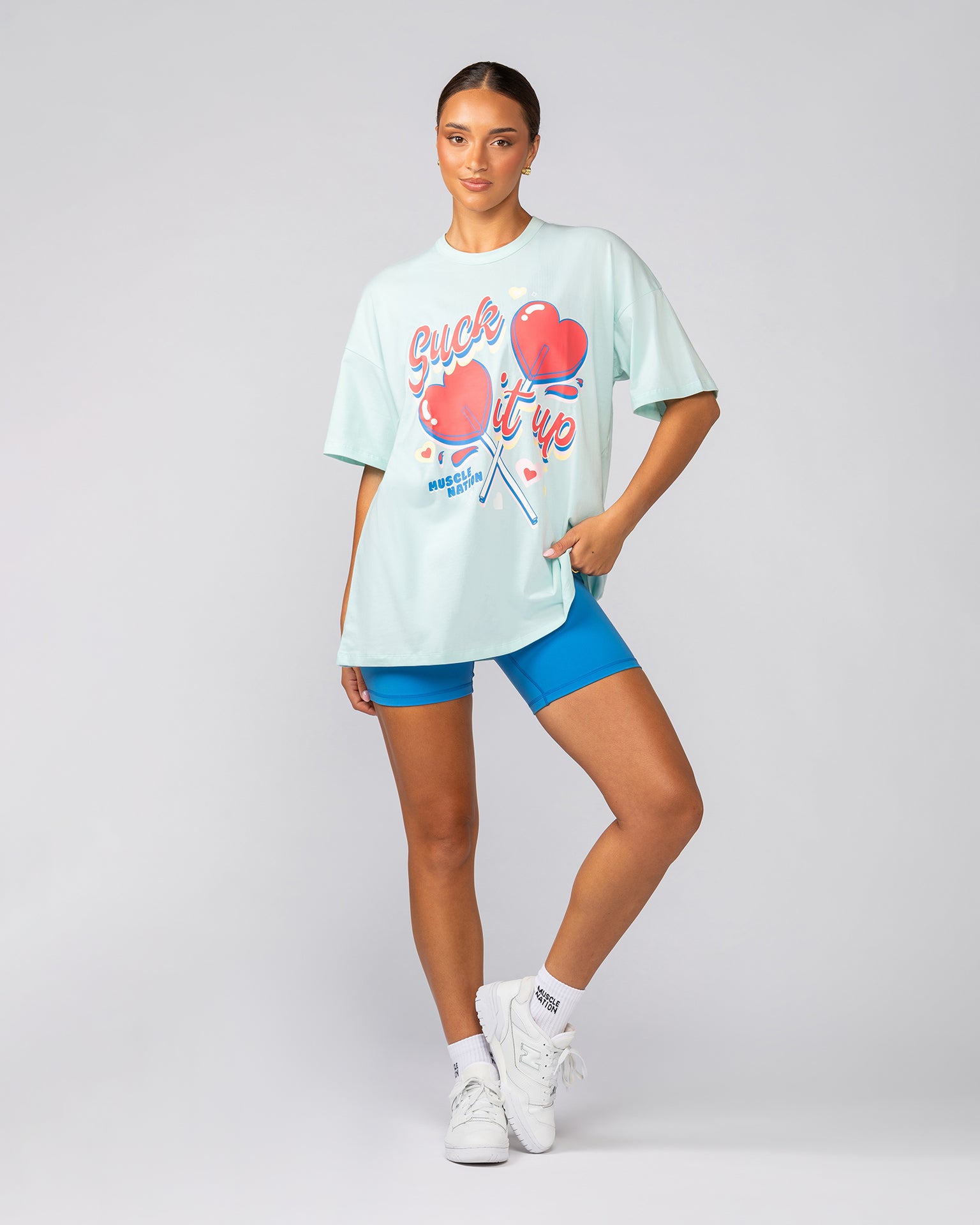 Sweetie Oversized Tee - Salt Water-T-Shirts-XXS-042548SWTR-XXS-MNAPPRL42314-6-Muscle Nation