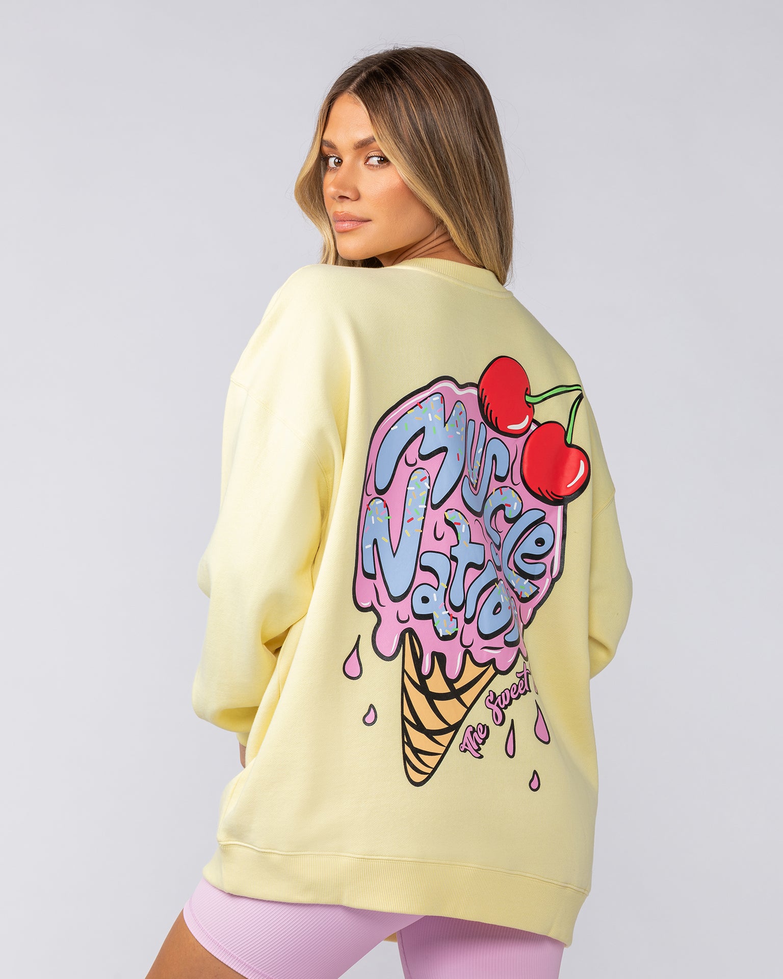 Tasty Oversized Pullover - Limoncello-Tops-XXS-052512LMCO-XXS-MNAPPRL42673-2-Muscle Nation
