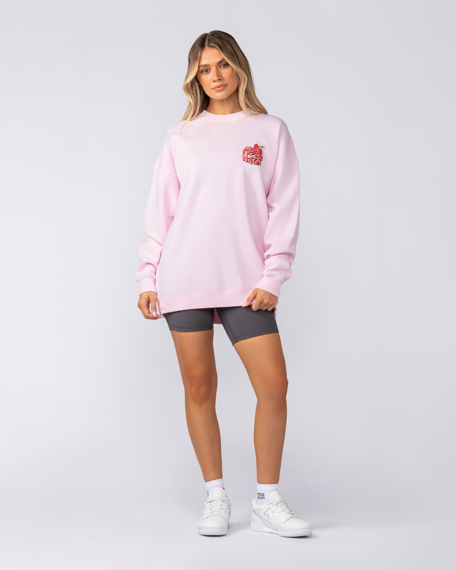 Tasty Oversized Pullover - Pink Lady-Tops-XXS-052512PKLY-XXS-MNAPPRL42664-6-Muscle Nation