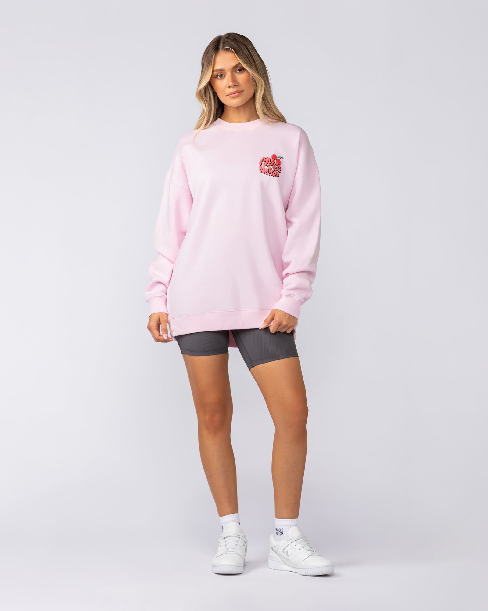Tasty Oversized Pullover - Pink Lady-Tops-XXS-052512PKLY-XXS-MNAPPRL42664-6-Muscle Nation