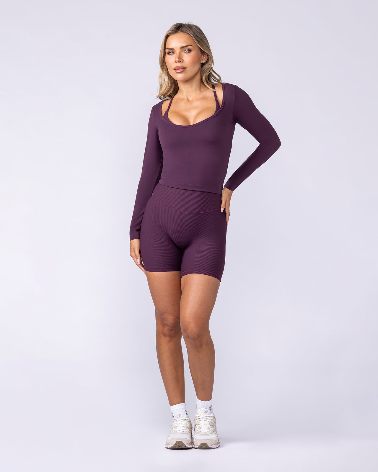 Tempo Long Sleeve Top - Cranberry