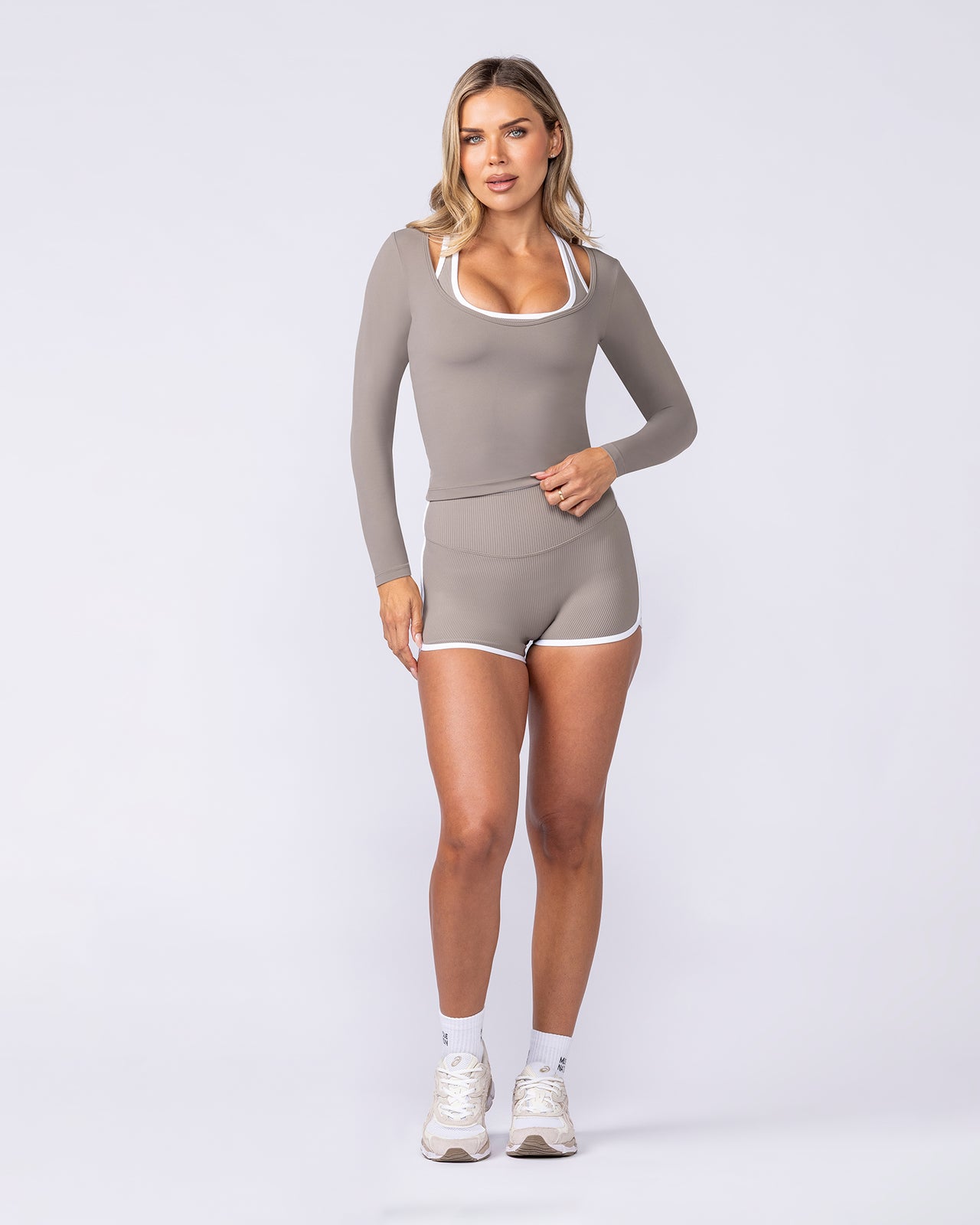 Tempo Long Sleeve Top - Oat