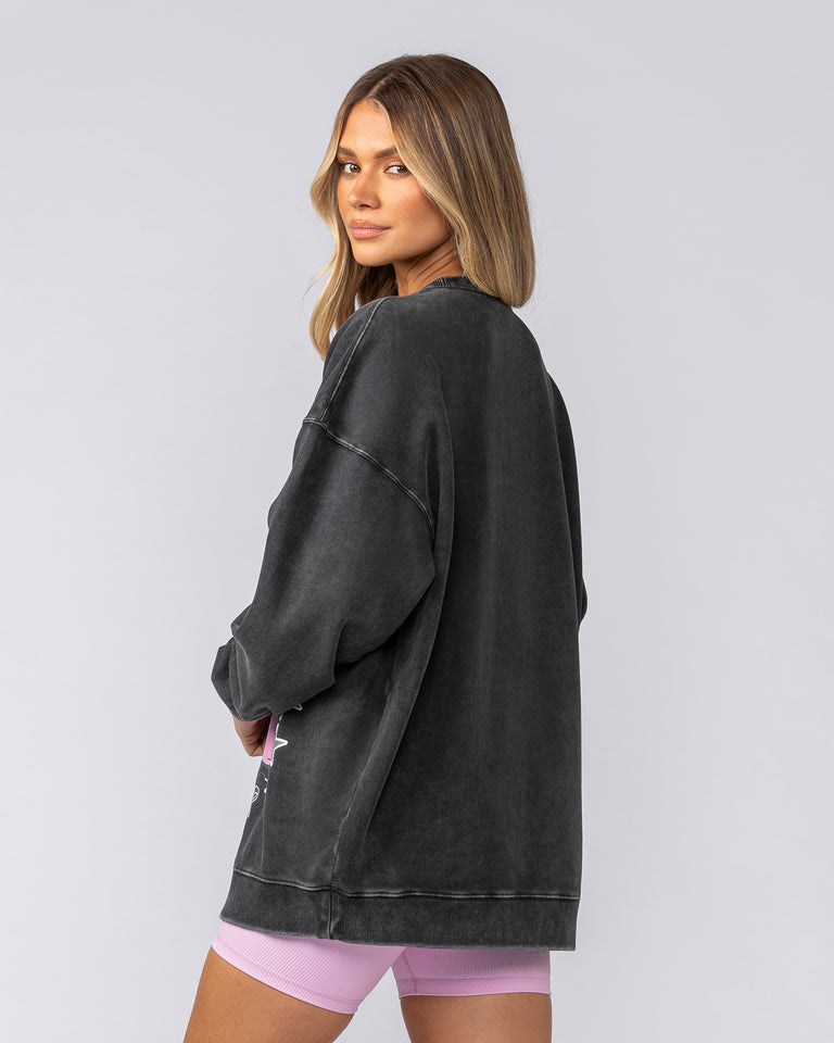 TKO Oversized Vintage Pullover - Washed Black-Tops-XXS-052515WSHBLK-XXS-MNAPPRL42718-3-Muscle Nation