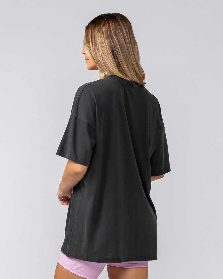 TKO Oversized Vintage Tee - Washed Black-T-Shirts-XXS-052508WSHBLK-XXS-MNAPPRL42619-4-Muscle Nation