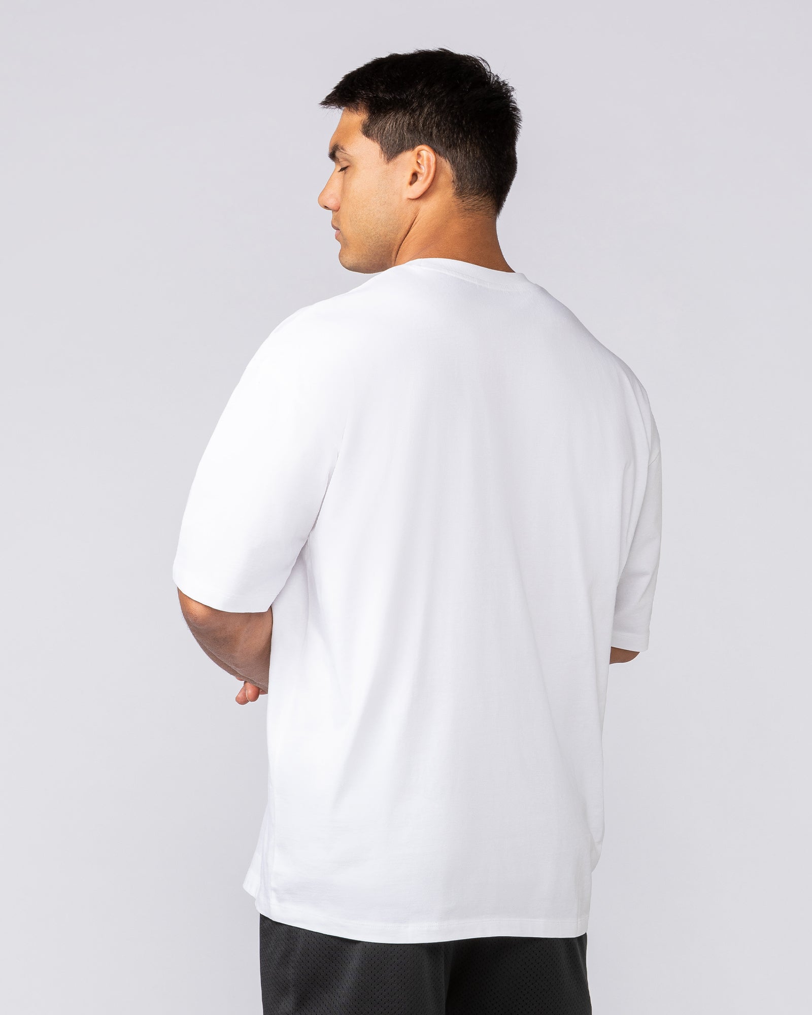 Varsity Training Oversized Tee - White-T-Shirts-XS-072502WHT-XS-MNAPPRL44027-3-Muscle Nation