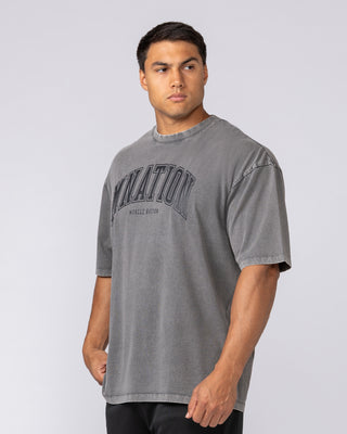 Varsity Training Oversized Vintage Tee - Washed Tornado-T-Shirts-XS-072504WSHTORN-XS-MNAPPRL44056-2-Muscle Nation