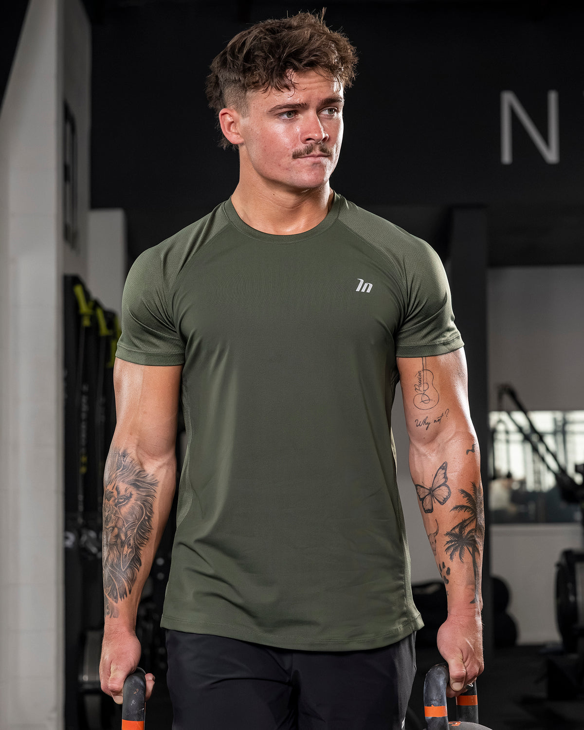 Ventilation Tee in Dark Khaki