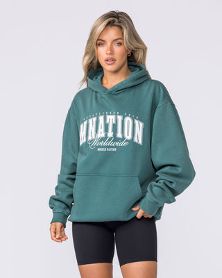 Worldclass Oversized Hoodie - Washed Leaf-Jumpers & Hoodies-XS-032630WLEAF-XS-MNAPPRL49549-7-Muscle Nation