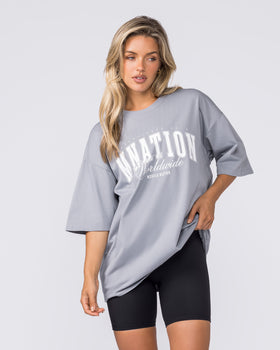 Worldclass Oversized Tee - Washed Cement-T-Shirts-XS-032634WCMT-XS-MNAPPRL49589-6-Muscle Nation