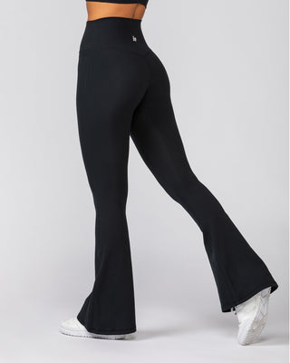 Zero Rise Everyday Flare Leggings Tall Black - Muscle Nation women's leggings, view 2