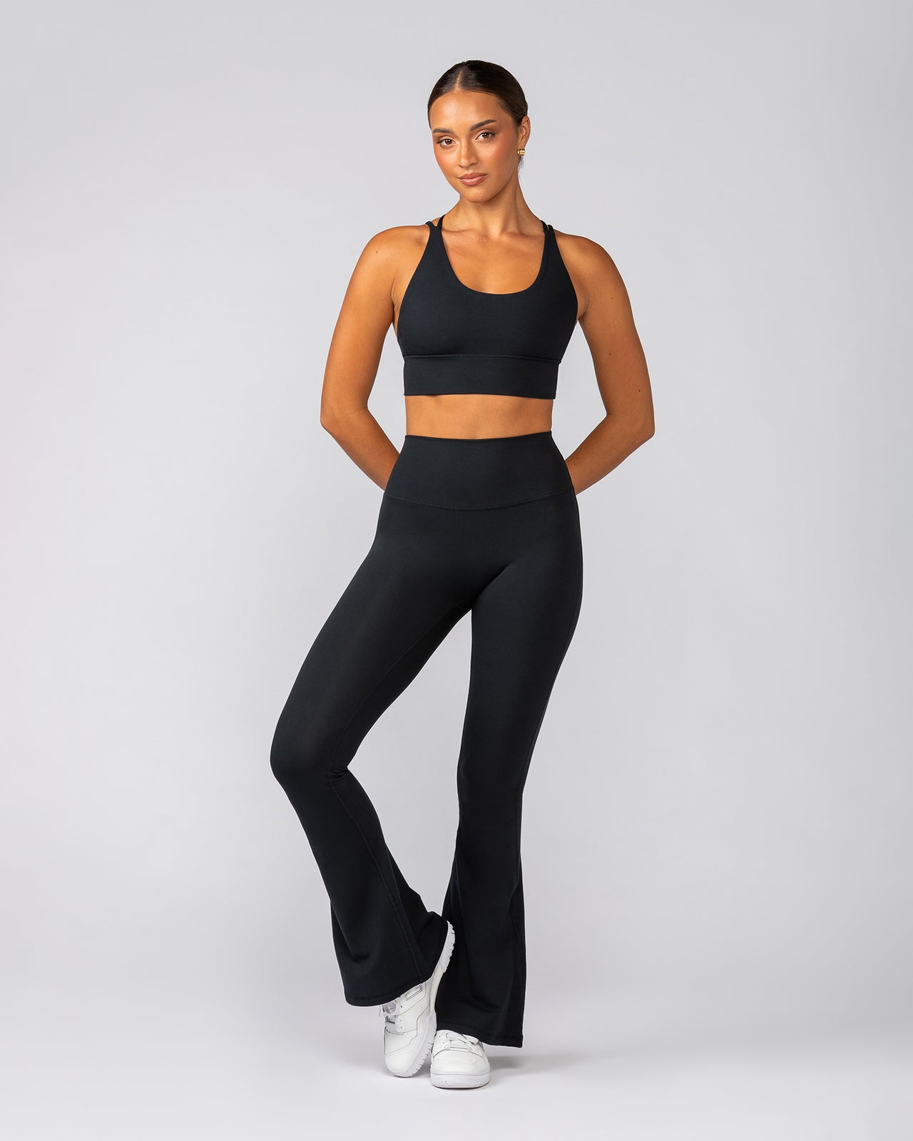 Zero Rise Everyday Flare Leggings Short - Black