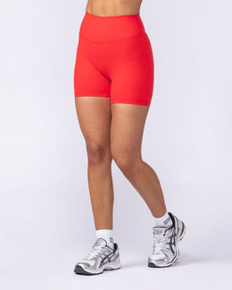 Zero Rise Everyday Midway Shorts Poppy - Muscle Nation women's gym shorts