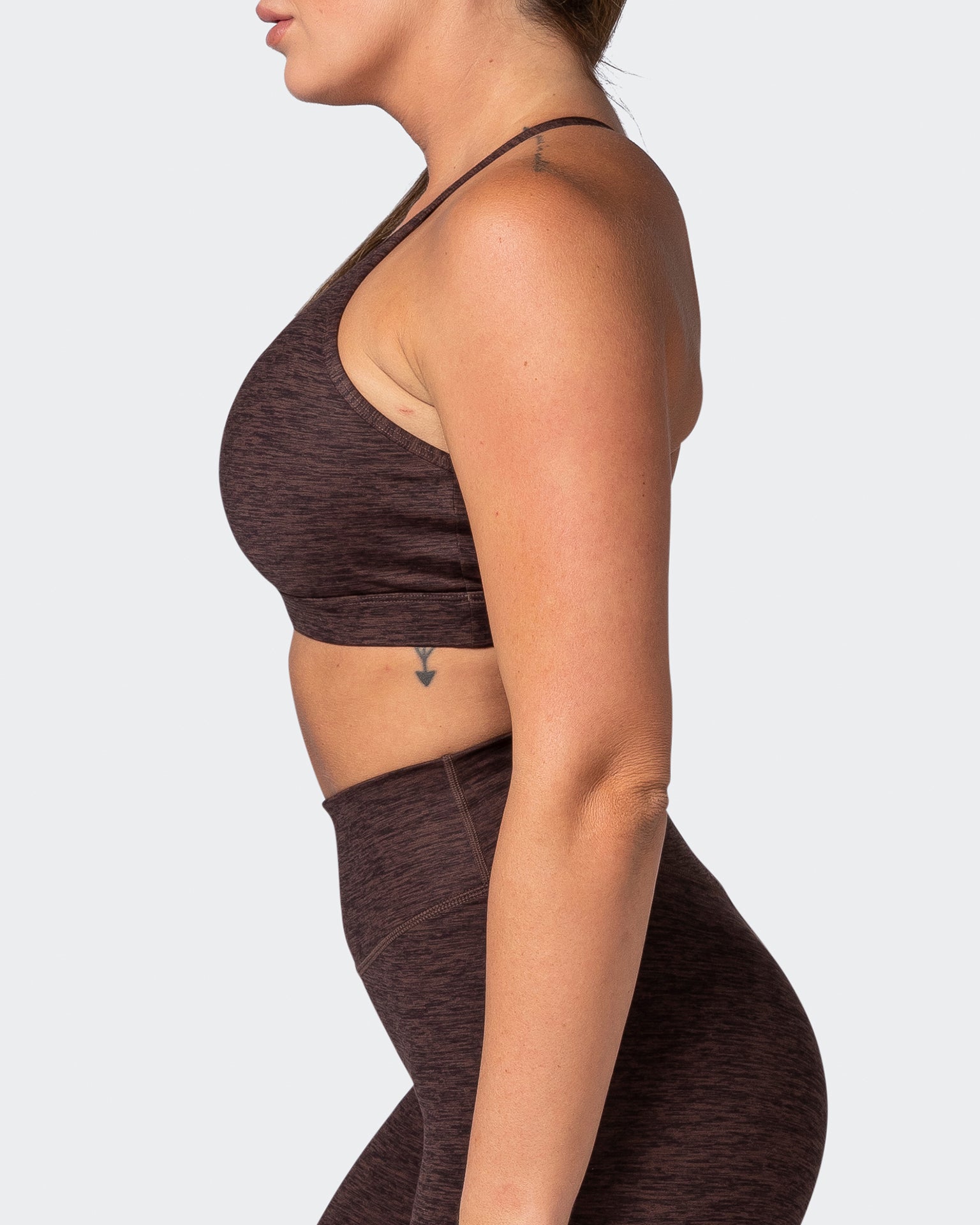 Aim High Bra - Coffee Marl-Sports Bras-XS-112217COFEMAR-XS-MNAPPRL19019-4-Muscle Nation