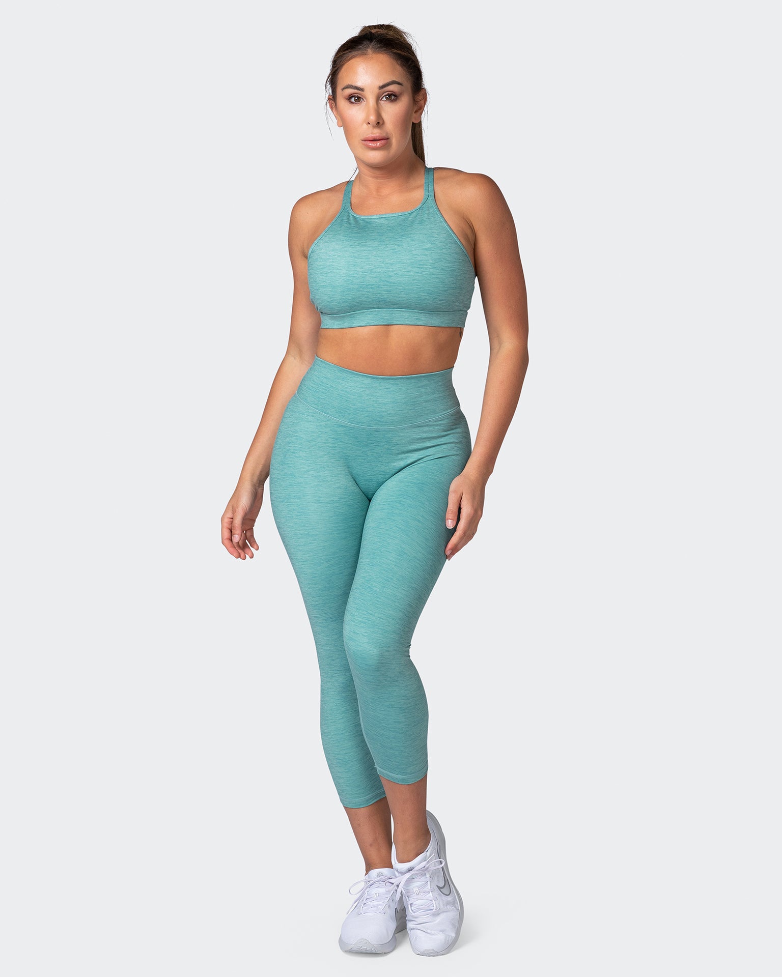 Aim High Bra - Dusty Jade Marl-Sports Bras-XS-112217DUSJDMAR-XS-MNAPPRL19003-7-Muscle Nation