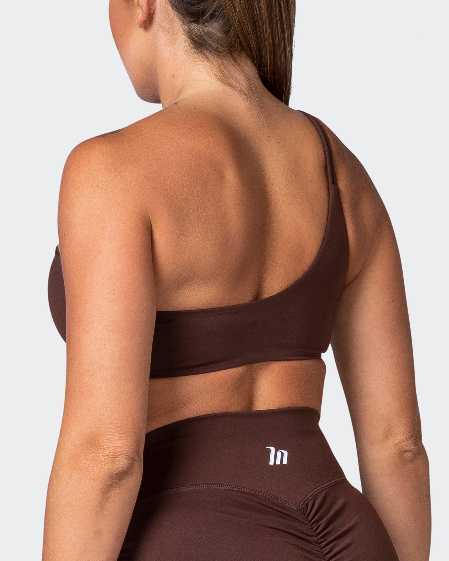Movement One Shoulder Bralette - Coffee-Bralettes-XS-112243COFFEE-XS-MNAPPRL19845-5-Muscle Nation