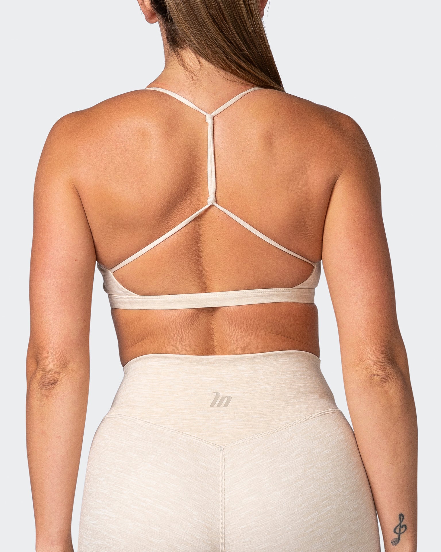 Sun Kissed Bralette - Almond Marl-Bralettes-XS-112215ALMDMAR-XS-MNAPPRL18905-6-Muscle Nation